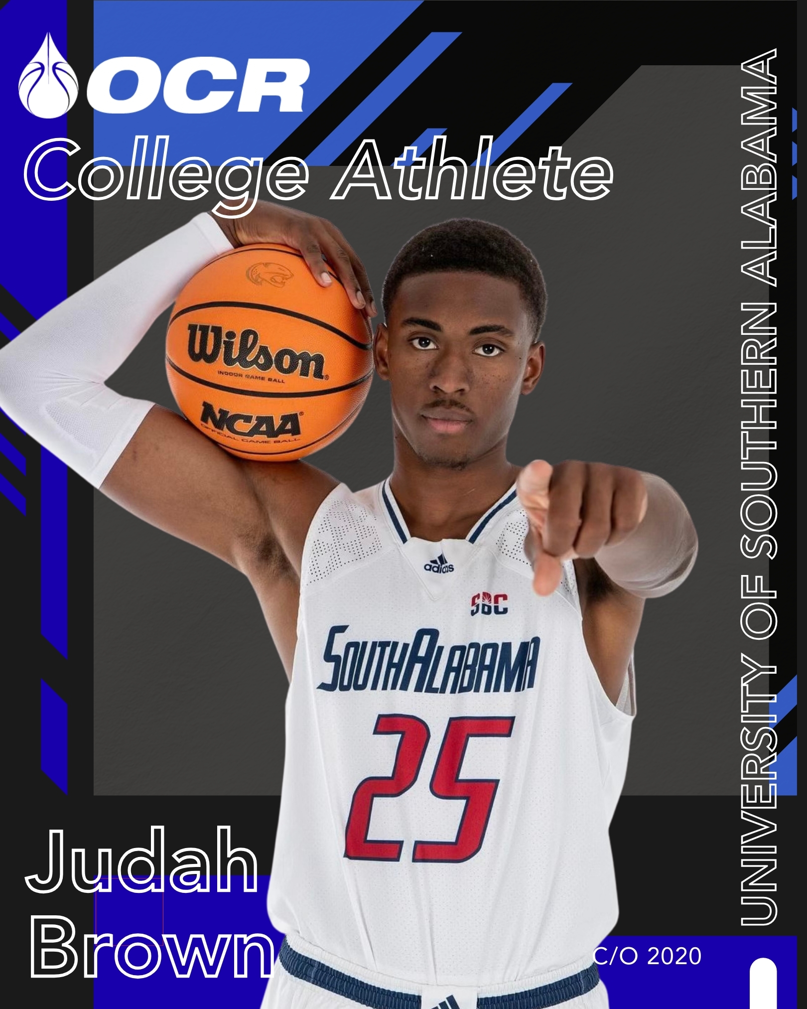 OC Rain Alumni, College Athlete, University of Southern Alabama, Judah Brown, NBA