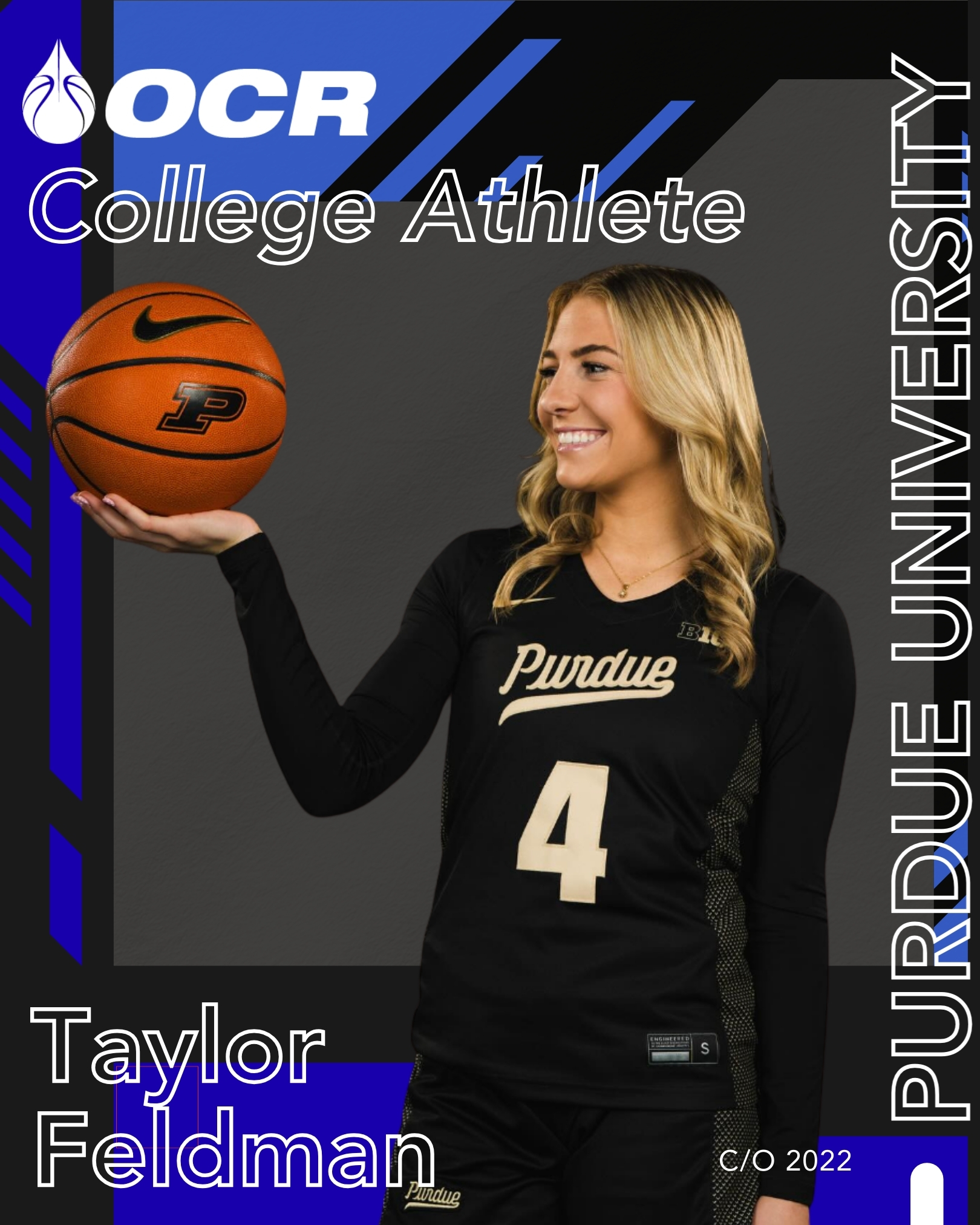 OC Rain Alumni, College Athlete, Purdue University, Taylor Feldman