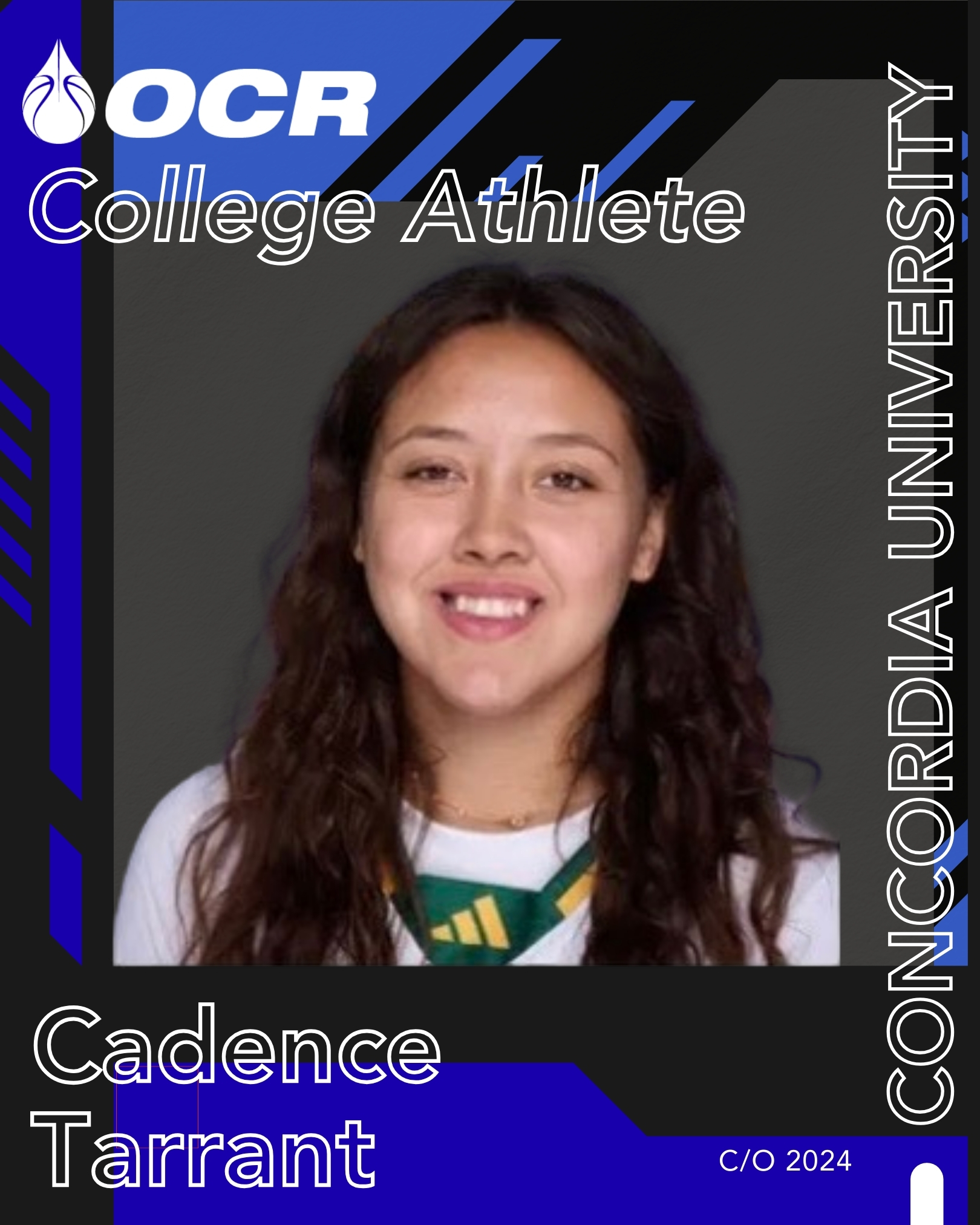 OC Rain Alumni, College Athlete, Concordia University, Irvine, Cadence Tarrant